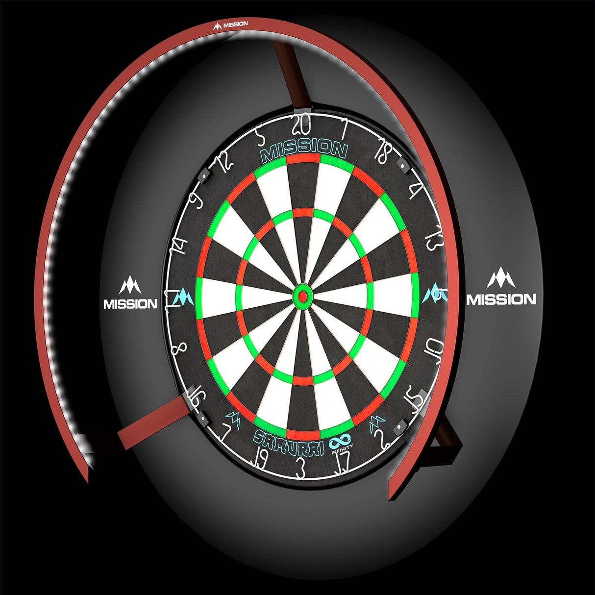 Mission Torus 270 Dartboard Lighting - Bright White Light - view 12