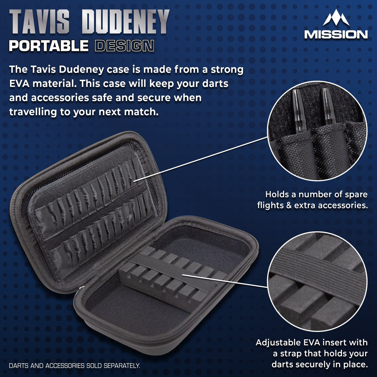 Mission Darts Players- EVA Dart Case - Tavis Dudeney - view 3