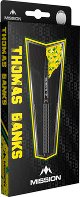 Mission Thomas Banks Darts - Steel Tip - 90% Tungsten - Black PVD - The Darts Shop
