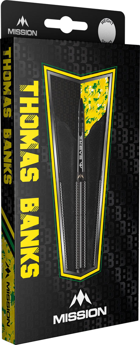 Mission Thomas Banks Darts - Steel Tip - 90% Tungsten - Black PVD - view 3