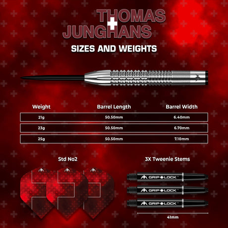 Mission Thomas Junghans Darts - Steel Tip - 90% Tungsten - view 4