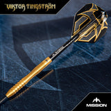 Mission Viktor Tingstrom Darts - Steel Tip - 90% Tungsten - Gold - view 2