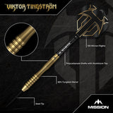 Mission Viktor Tingstrom Darts - Steel Tip - 90% Tungsten - Gold - view 3