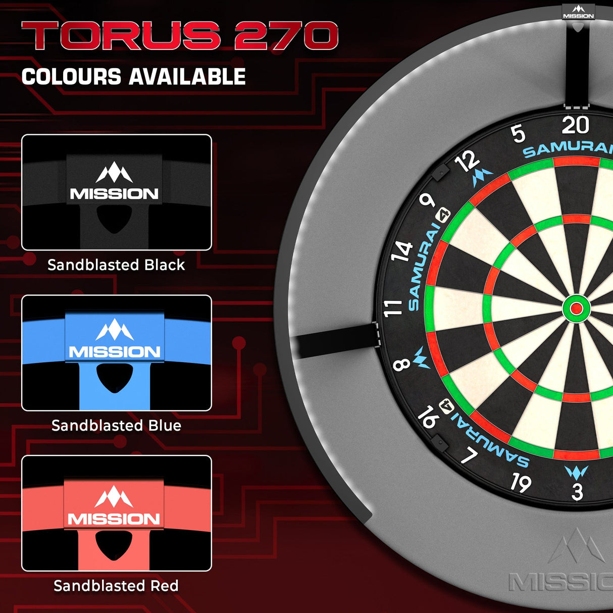 Mission Torus 270 - Dartboard Lighting - USB-C - view 2