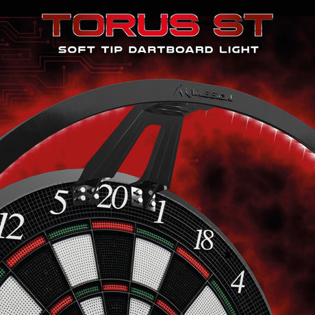 Mission Torus ST Dartboard Lighting - for Soft Tip Dartboards - Black - USB - Bright White Light - view 5