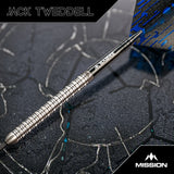Mission Jack Tweddell 95% Tungsten Steel Tip Darts Set - Aggressive Grip