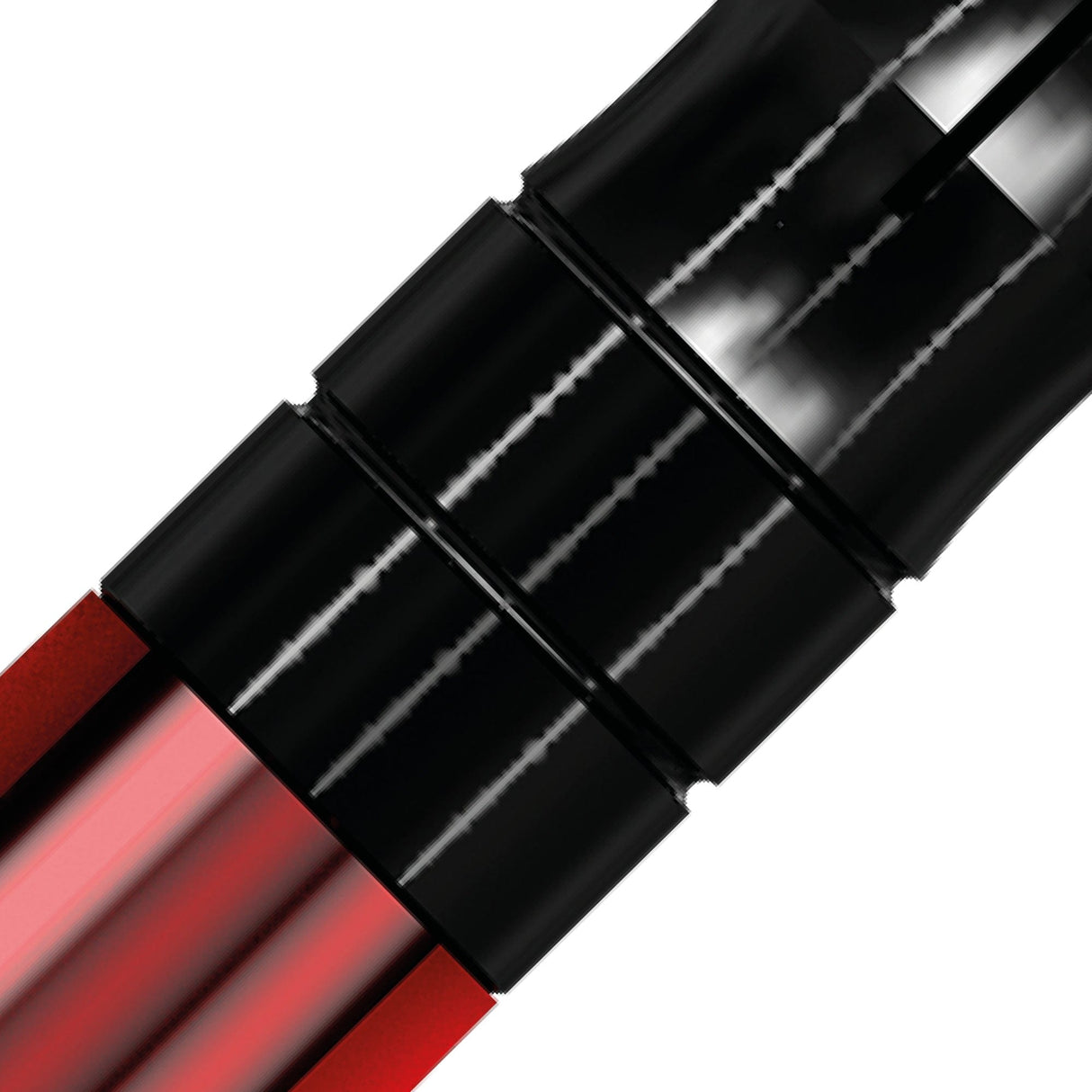 *Mission Sabre Shafts - Polycarbonate Dart Stems - Red - Black Top - view 12
