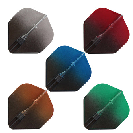 L-Style Two Tone EZ Dart Flights Black L1 Standard