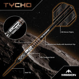 Mission Tycho Darts - Steel Tip - 95% Tungsten - Black & Bronze PVD - view 3
