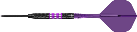 Mission Vector Darts - Steel Tip - 95% Tungsten - Black PVD & Purple Electro - view 8