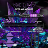 Mission Vector Darts - Steel Tip - 95% Tungsten - Black PVD & Purple Electro - view 4