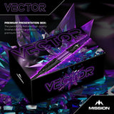 Mission Vector Darts - Steel Tip - 95% Tungsten - Black PVD & Purple Electro - view 6