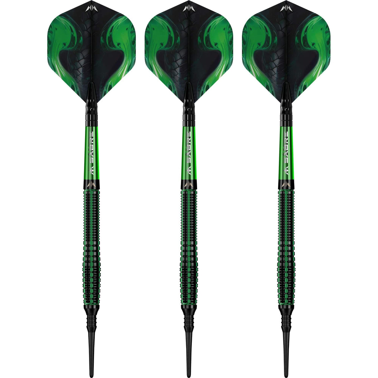 Mission Venom Darts - Soft Tip - 90% Tungsten - Black & Green Electro - view 2