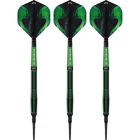 Mission Venom Darts - Soft Tip - 90% Tungsten - Black & Green Electro - view 2