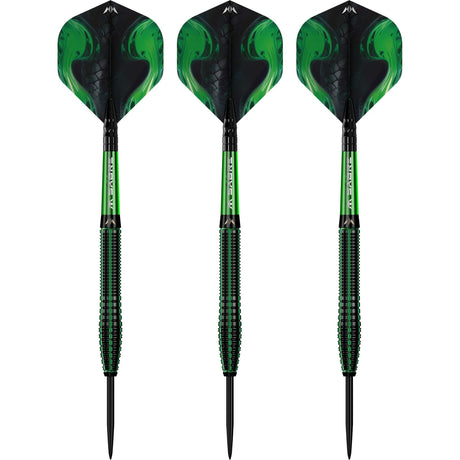Mission Venom Darts - Steel Tip - 90% Tungsten - Black & Green Electro - view 7