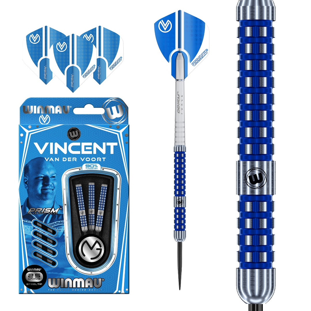 Vincent Van Der Voort 90% Tungsten Steel Tip Darts by Winmau - The Darts Shop