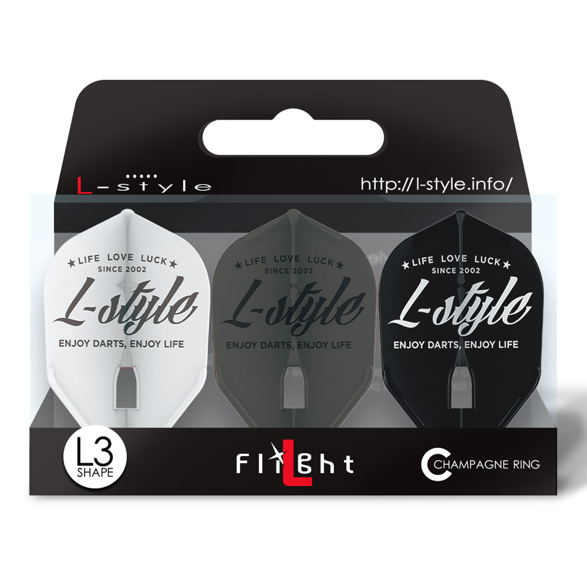 L-Style Vintage Logo PRO Dart Flights L3 Shape - view 5