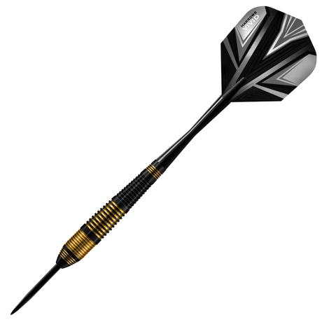 Harrows Vivid Black Brass Steel Tip Darts - view 4