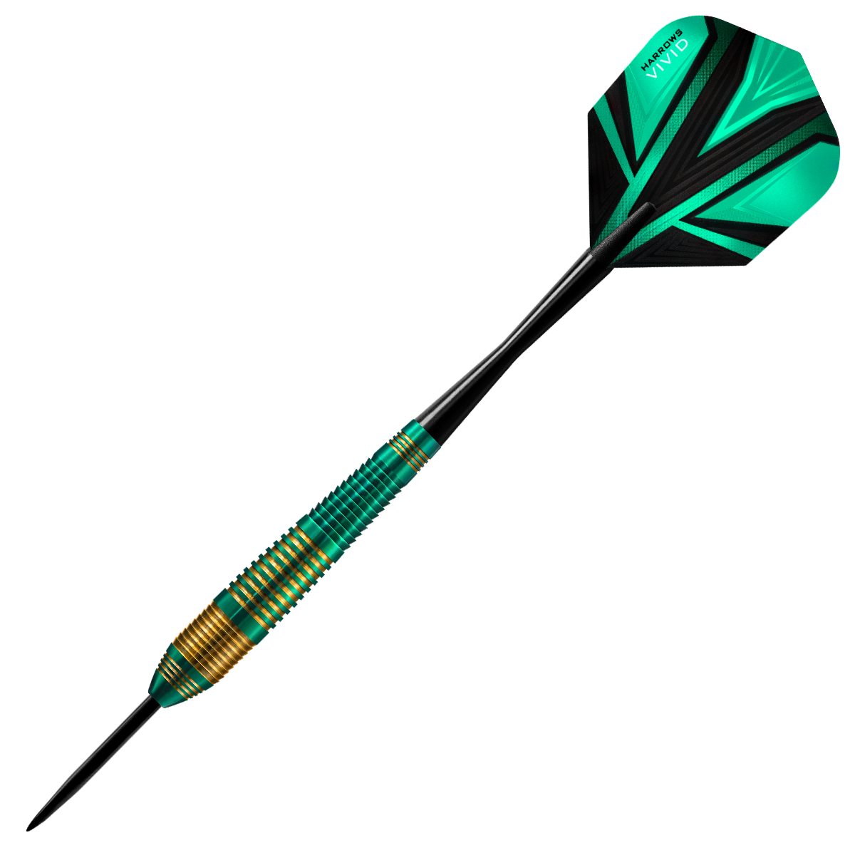 Harrows Vivid Green Brass Steel Tip Darts - view 3