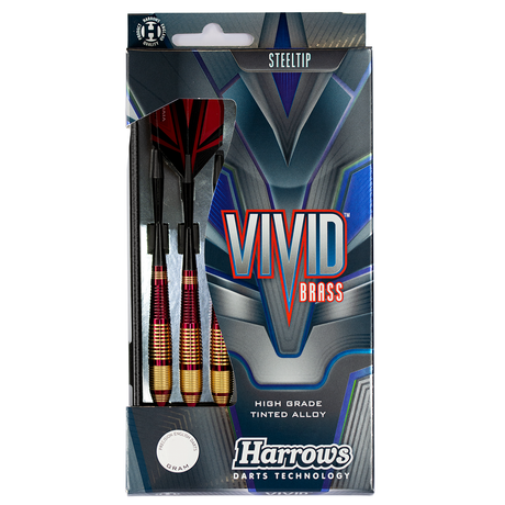 Harrows Vivid Red Brass Steel Tip Darts - view 5
