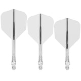 Mission Force 90 Vortex - Moulded Flight & Shaft - Clear - view 2
