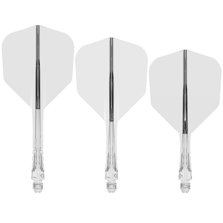 Mission Force 90 Vortex - Moulded Flight & Shaft - Clear - view 2