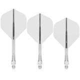 Mission Force 90 Vortex - Moulded Flight & Shaft - Clear - view 3
