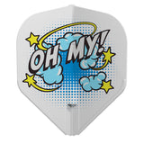 L-Style Wayne Mardle Type B EZ Dart Flights White L1 Standard - view 2