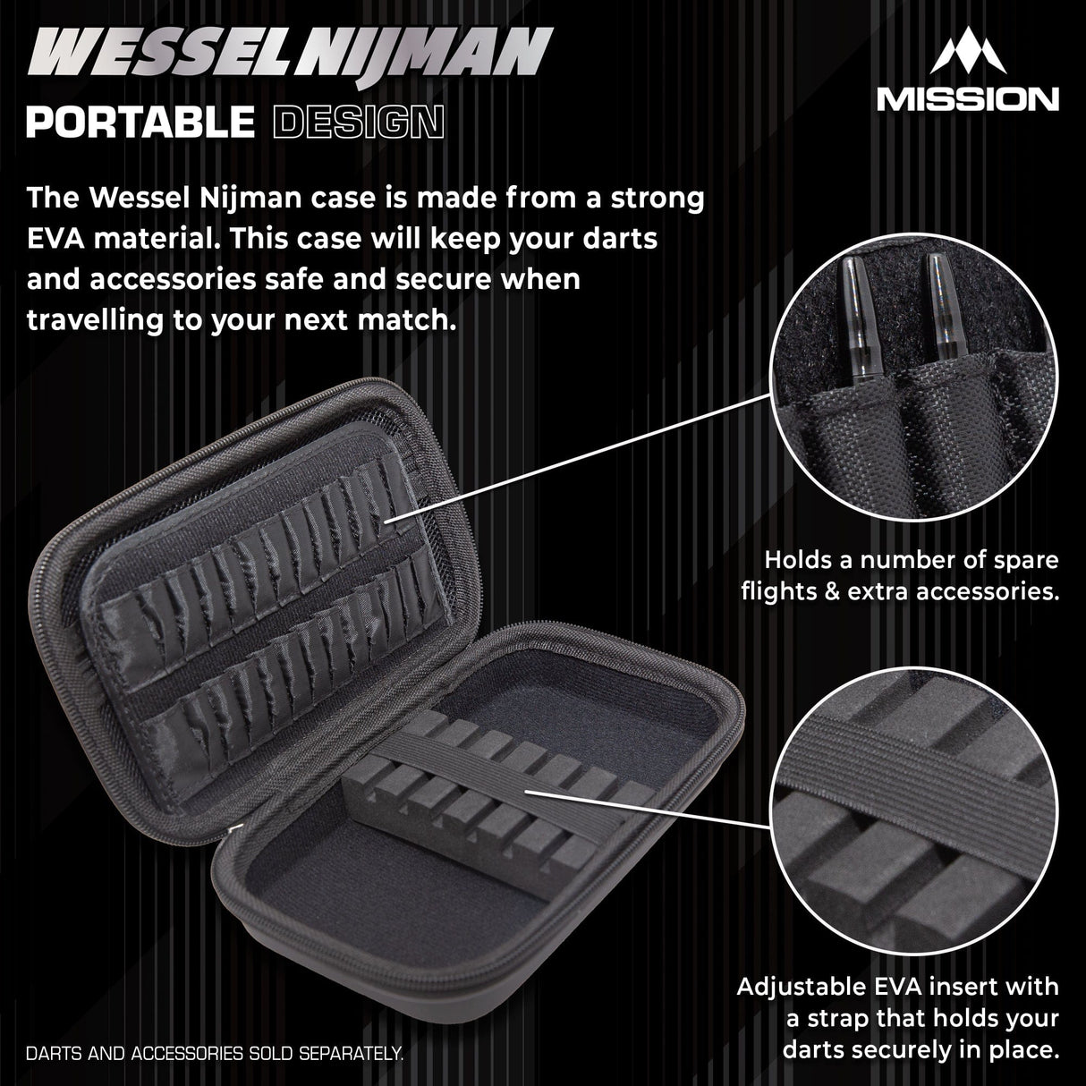 Mission Darts Players- EVA Dart Case - Wessel Nijman - view 3