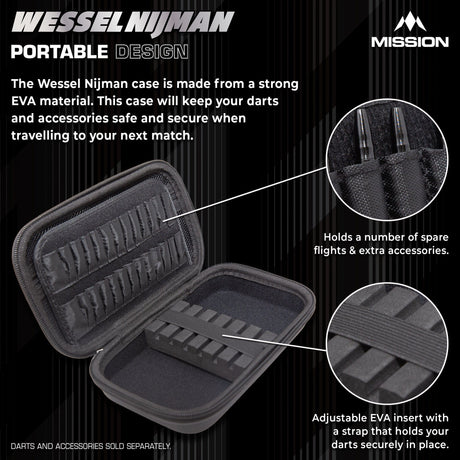 Mission Darts Players- EVA Dart Case - Wessel Nijman - view 3