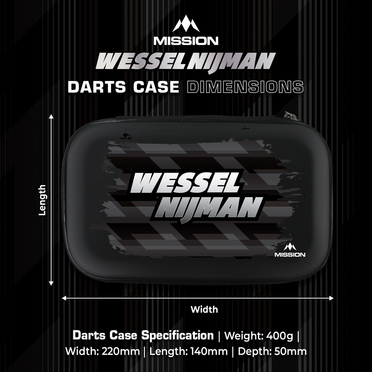 Mission Darts Players- EVA Dart Case - Wessel Nijman - view 5