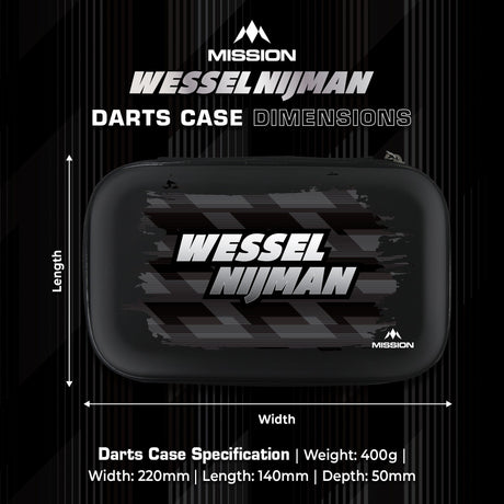 Mission Darts Players- EVA Dart Case - Wessel Nijman - view 5