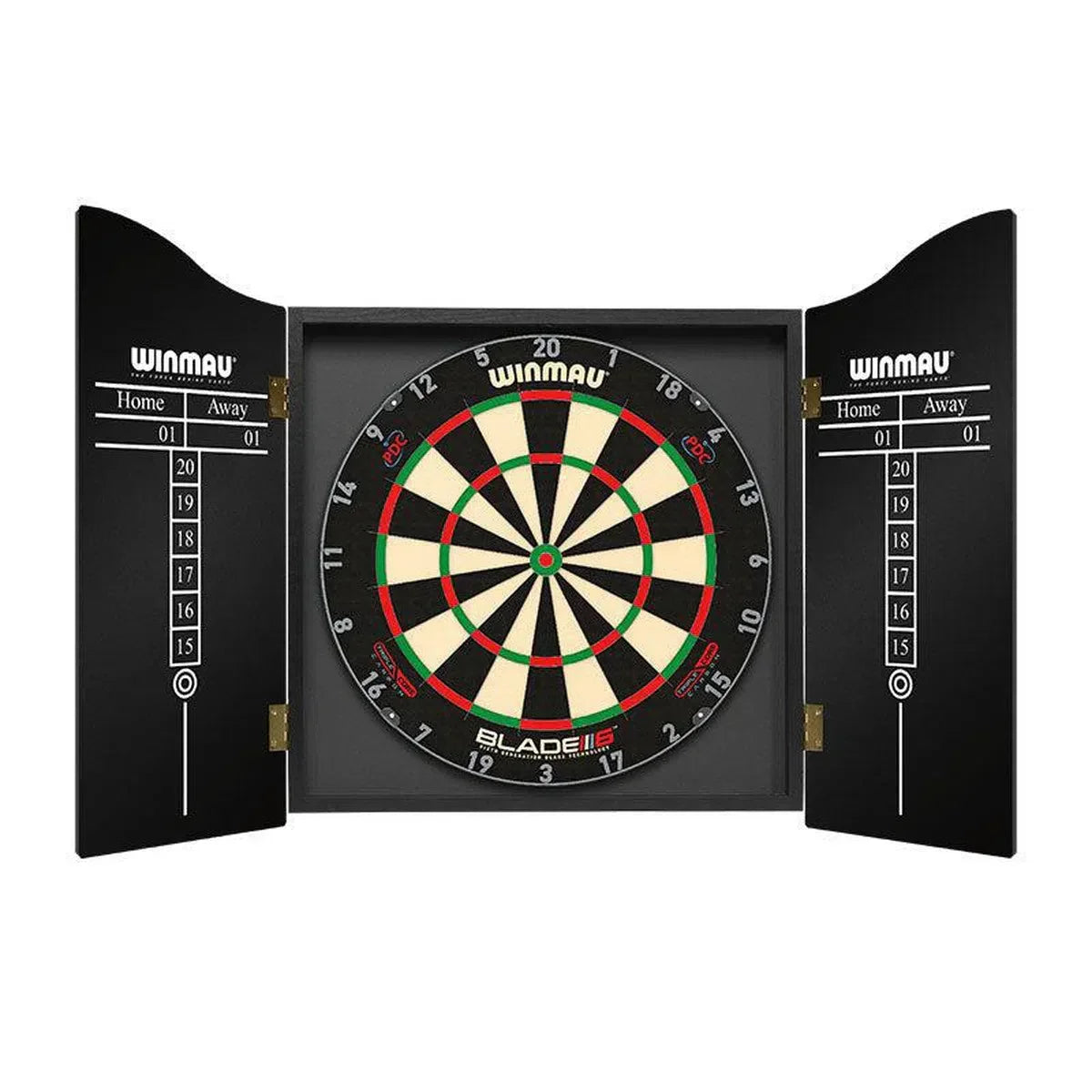 Winmau Rosewood Effect Deluxe Dartboard Cabinet