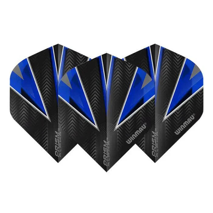 Winmau Prism Alpha Extra Thick Standard Black & Blue Flights