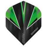 Winmau Prism Alpha Extra Thick Standard Black & Green Flights