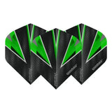 Winmau Prism Alpha Extra Thick Standard Black & Green Flights