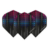 Winmau Prism Alpha Extra Thick Standard Black & Pink & Blue Flights
