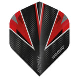 Winmau Prism Alpha Extra Thick Standard Black & Red Flights