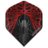 Winmau Prism Alpha Extra Thick Standard Black, Red Flights