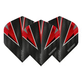 Winmau Prism Alpha Extra Thick Standard Black & Red Flights