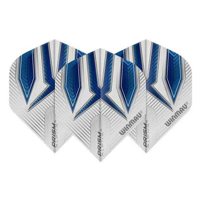 Winmau Prism Alpha Extra Thick Standard Blue & White Flights