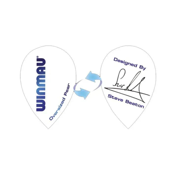 Winmau Specialist Players White Steve Beaton Dart Flights