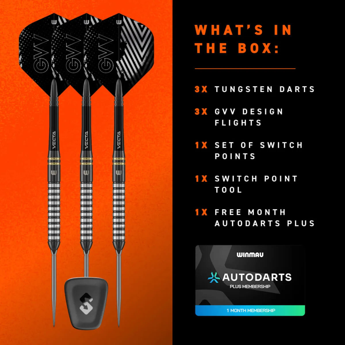Winmau Gian van Veen TS SP 90% Tungsten Steel Tip Darts