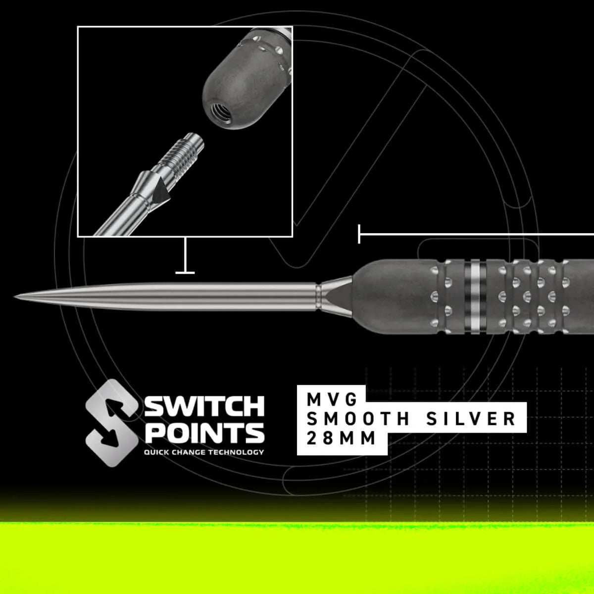Winmau MvG TS-PRO SP 90% Tungsten Steel Tip Darts