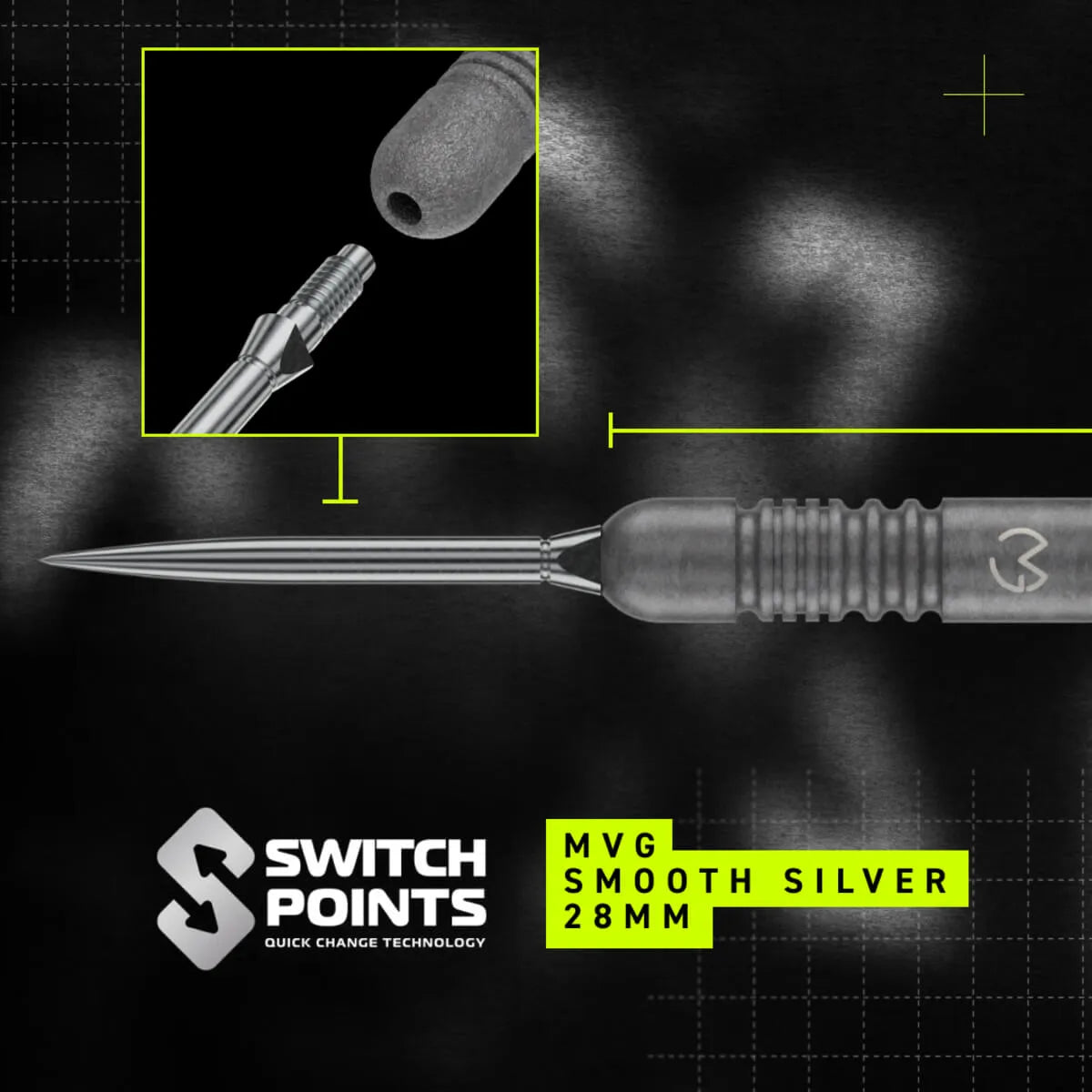 Winmau MvG TS SP 90% Tungsten Steel Tip Darts