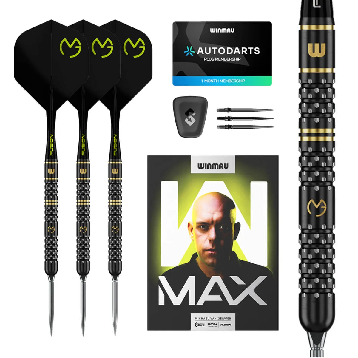 Winmau MvG W-Max SP 90% Tungsten Steel Tip Darts