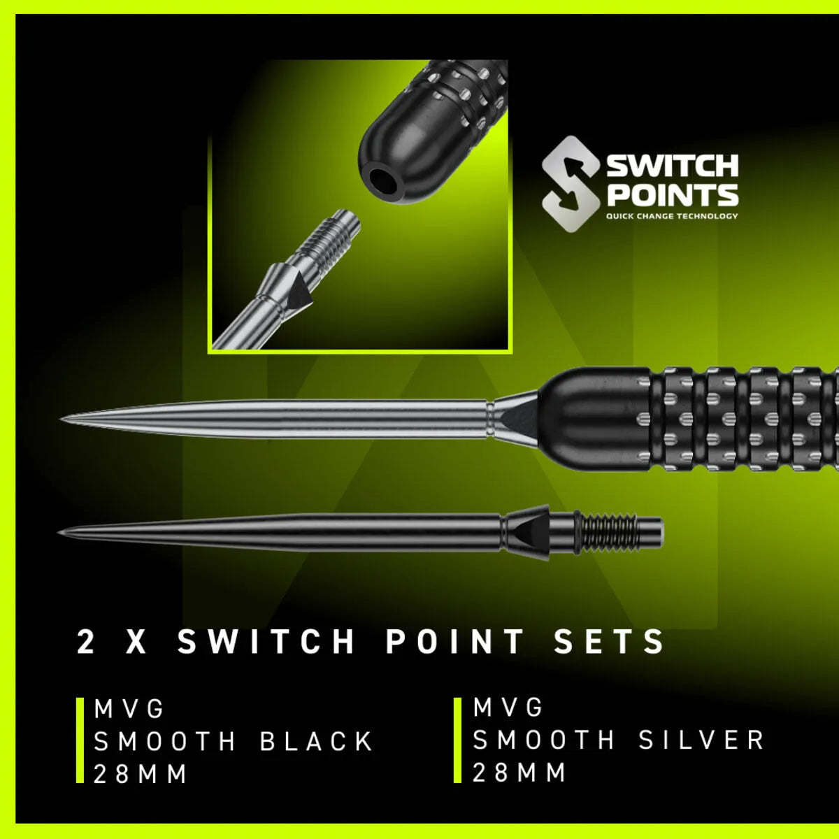 Winmau MvG W-Max SP 90% Tungsten Steel Tip Darts