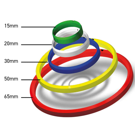 Official Peter Wright Snakebite Practice Rings by Red Dragon - view 4