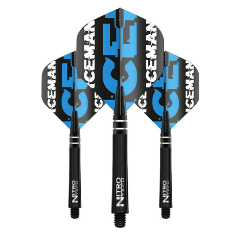 Gerwyn Price Iceman Nitrotech & Hardcore Combo - Black by Red Dragon - 3 Sets