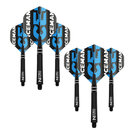 Gerwyn Price Iceman Nitrotech & Hardcore Combo - Black by Red Dragon - 3 Sets - view 2